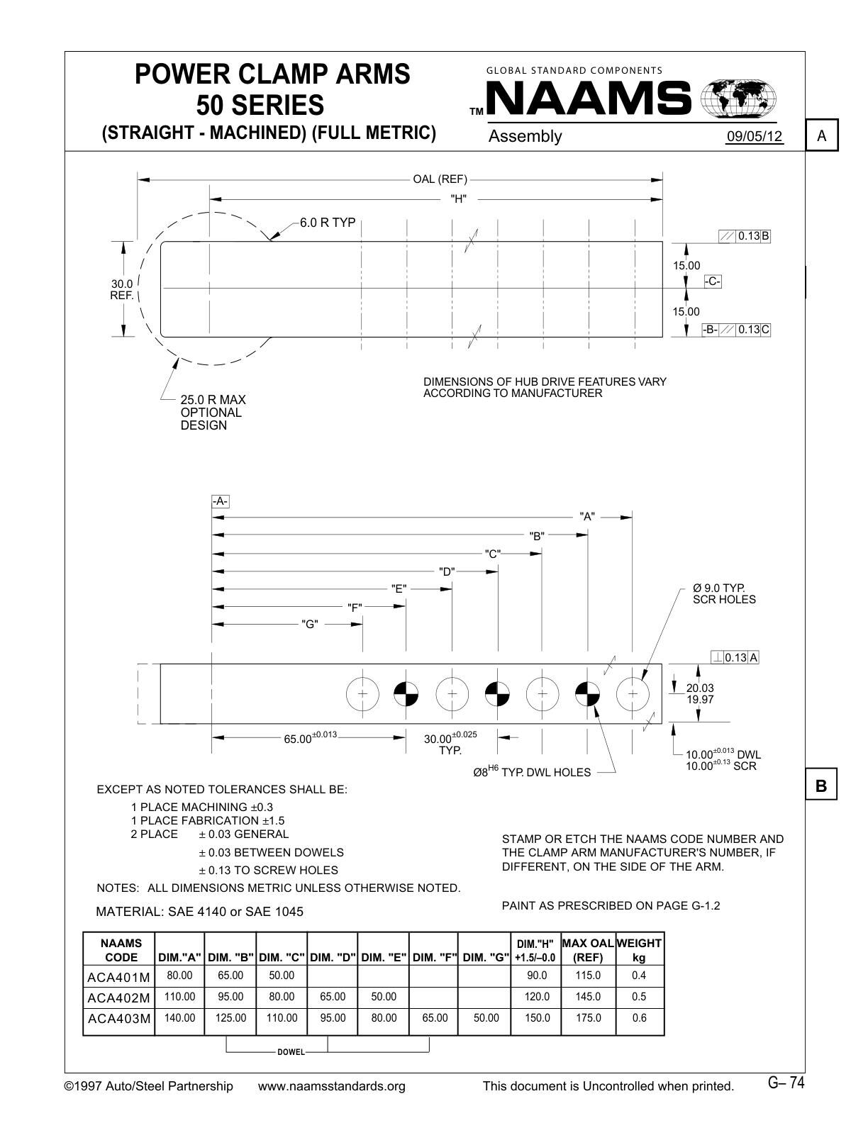 NAAMS ACA403 Power Clamp Arm - Image 2