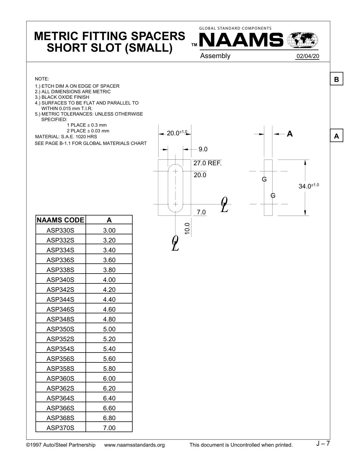 NAAMS ASP358S Fitting Spacer - Image 2