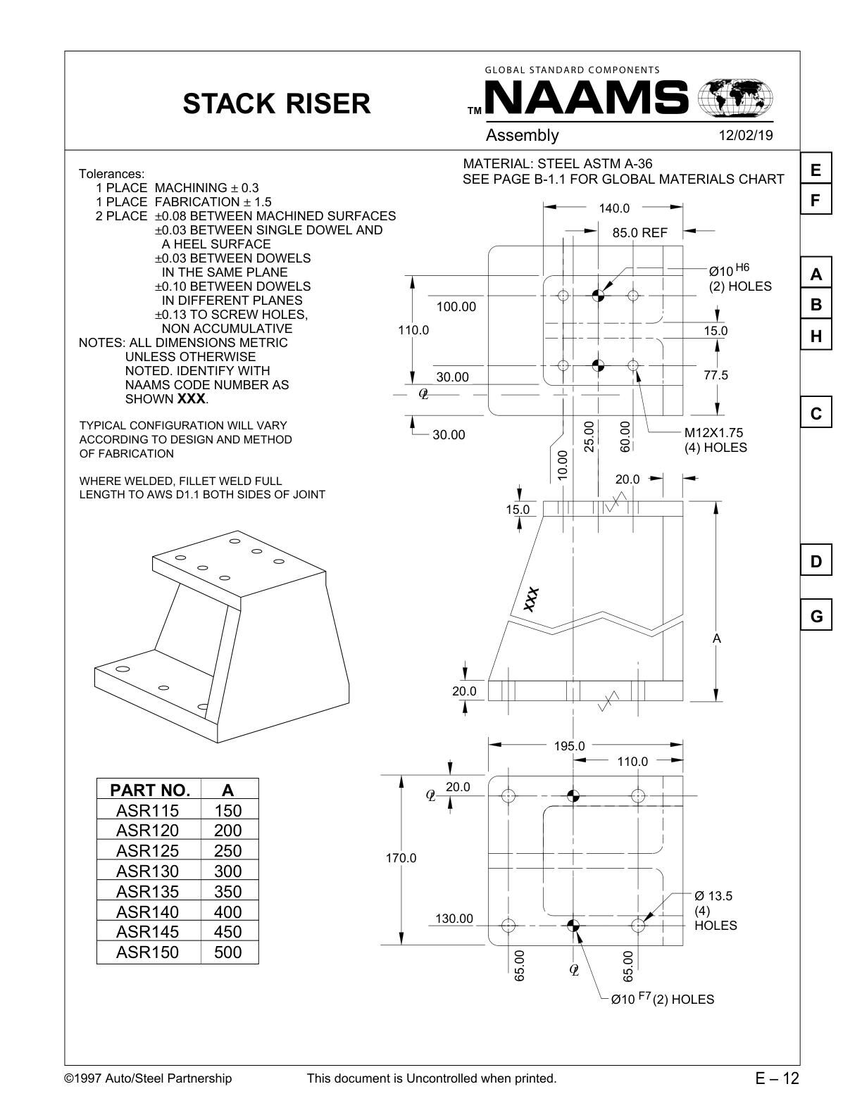 NAAMS ASR125 Stack Riser - Image 2