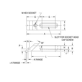 Serrated Adjustable Edge Clamp (Low Nose) - Image 2