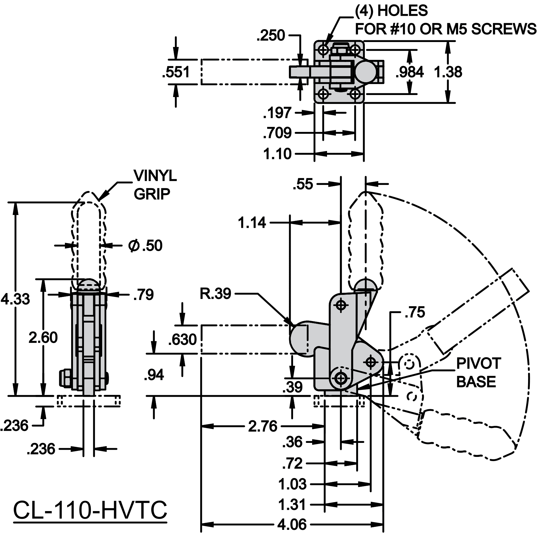 Toggle Clamp - Basic Mechanisms - 100 Series (750 lbs) - Image 2