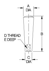 Tapered Handle - Tapped (Phenolic) - Image 2