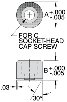 Round Gripper - Counterbored (Abrasive Diamond) - Image 2