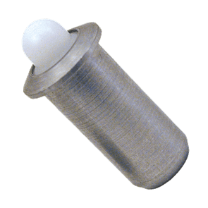 Press-Fit Spring Plunger - Stainless Steel with Delrin Nose