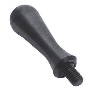 Revolving Handle - Rounded Design, Shoulder Screw (Steel)