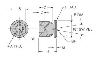 Swivel Pad (Steel with Delrin Pad) - Image 2