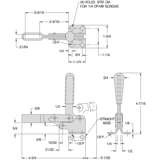 Toggle Clamp - CL-211-TC Series (625 lbs) - Image 2