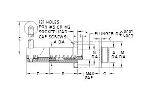 Straight Index Plunger (Rotary Cam, Flange Mount) - Image 2