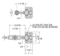 Toggle Clamp - CL-250-LVTC Series with Safety Lock (200 Lbs) - Image 2