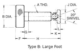 Swivel Head Screw (Large Foot) - Image 2