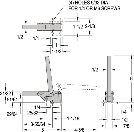 Toggle Clamp - CL-45-HDC Series (1500 lbs) - Image 2