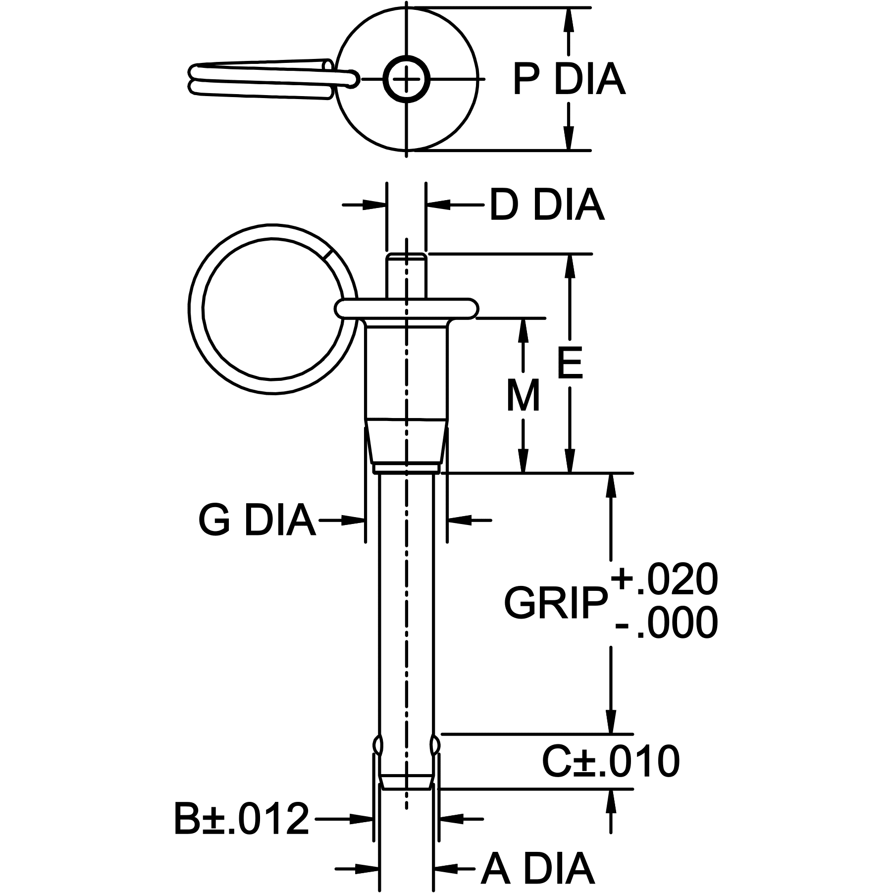 Ball Lock Pin (Button Handle) - Image 2