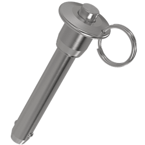 Marine Ball Lock Pin (Button Handle) - Nylon Lanyard