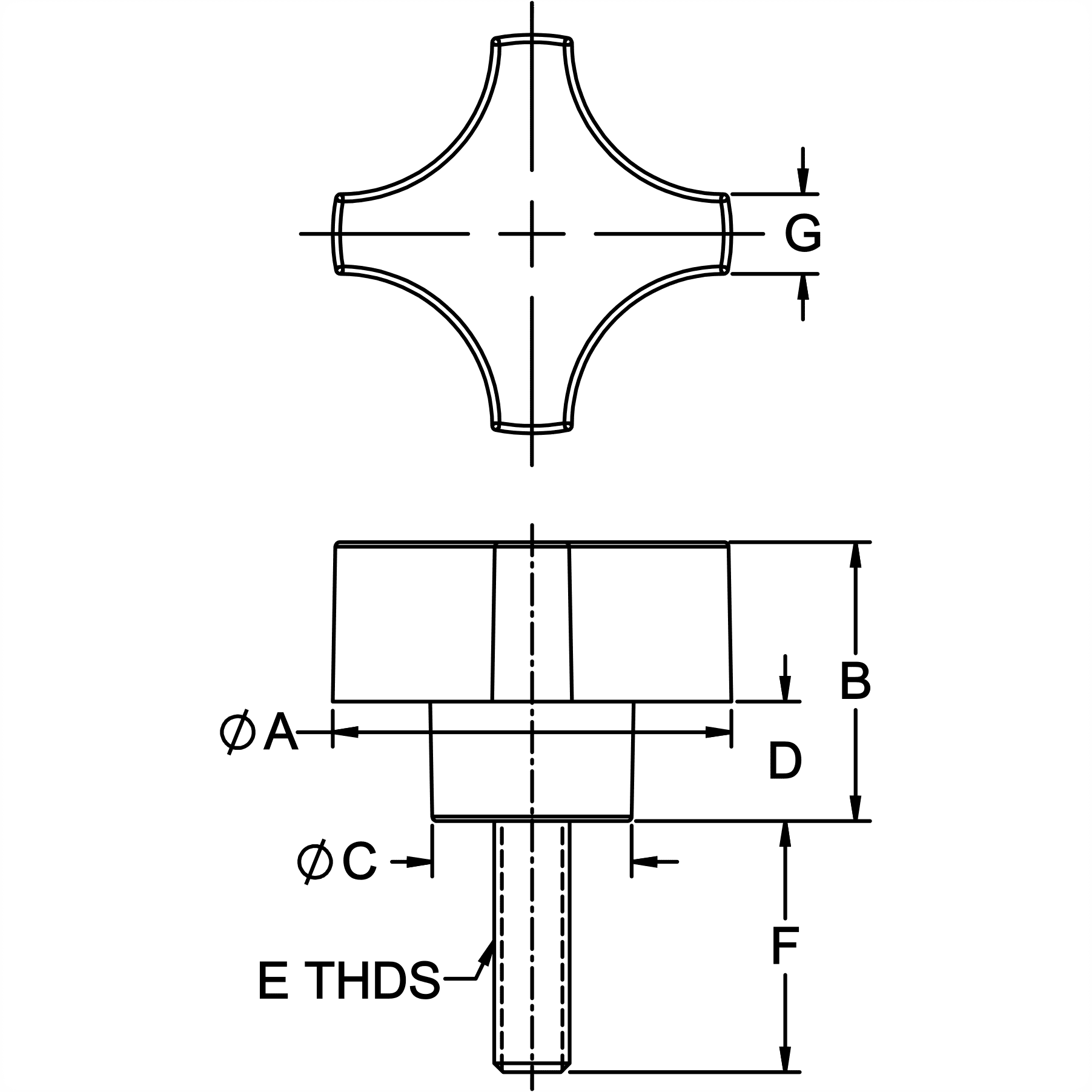 Four-Prong Knob - Image 2